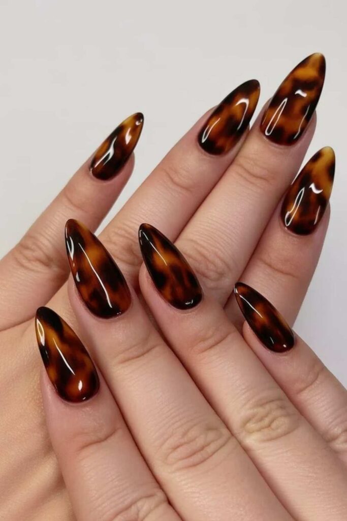 Tortoiseshell Effect with Three Polishes