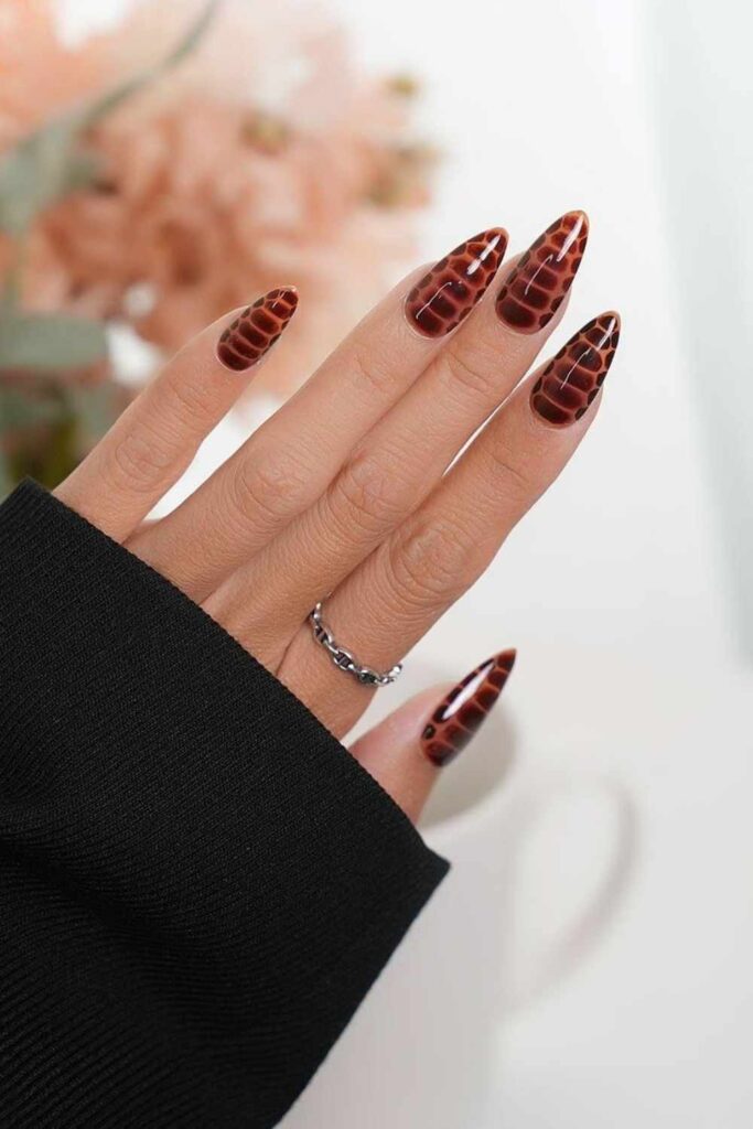67 Nail Art Tutorial Ideas That Are Actually Worth Saving in 2026 8 Tortoiseshell Pattern in Warm Amber and Cognac