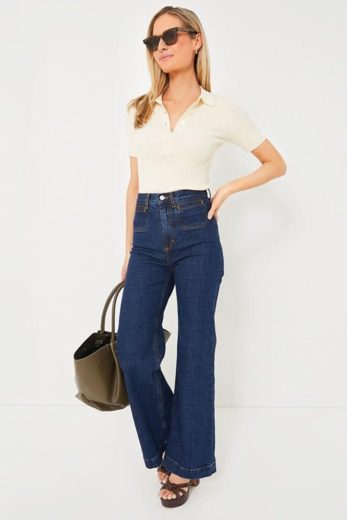 83 Curvy Girl Outfits That Look Effortlessly Chic (2026 Edit) 2 High-Waisted Wide-Leg Trousers with a Fitted Ribbed Top