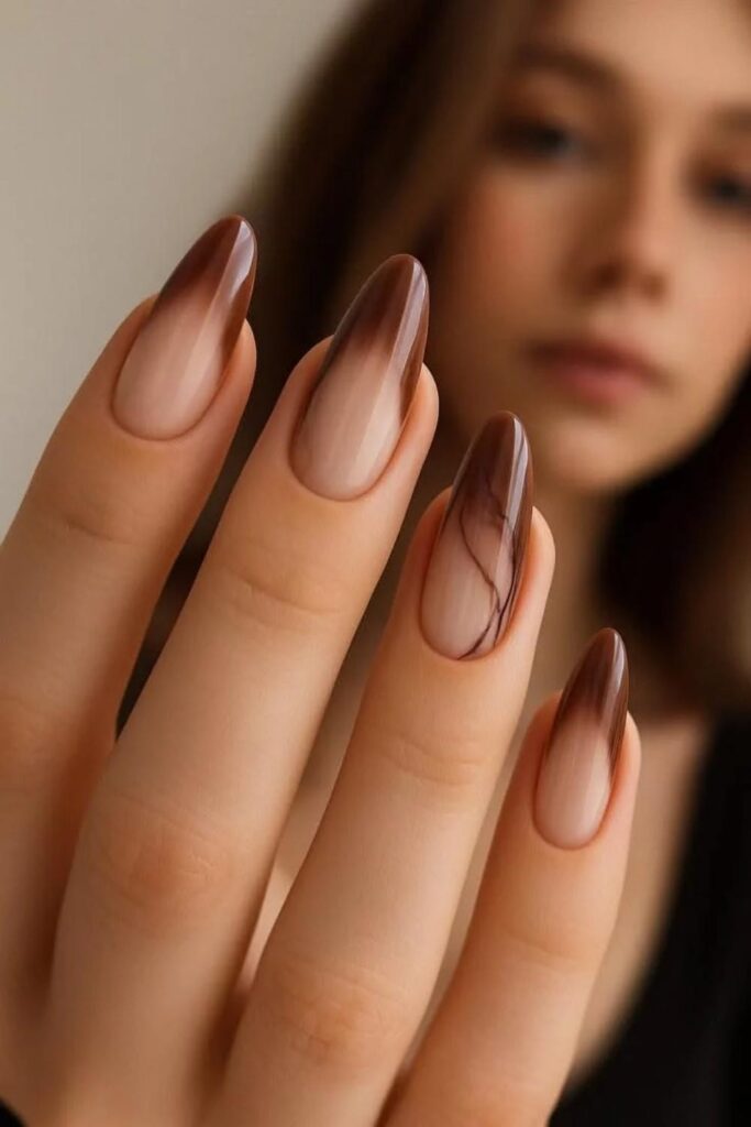 Warm Caramel Base with Tortoiseshell Swirl