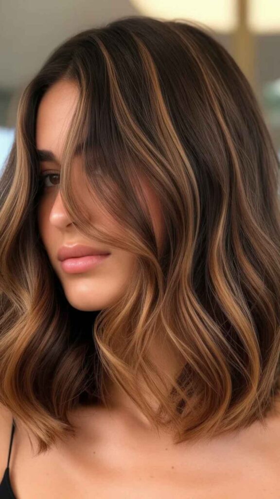 Caramel Highlighted Hair