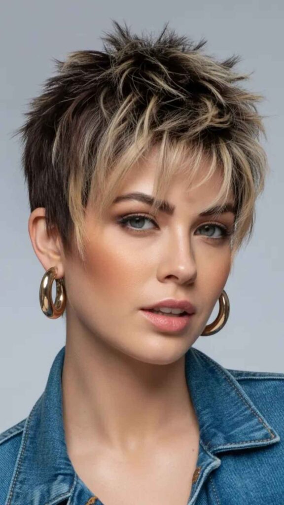 Chic Spiky Crop Cut