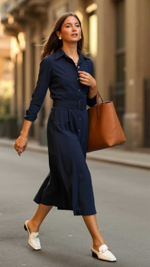 Classic Shirtdress + Loafers