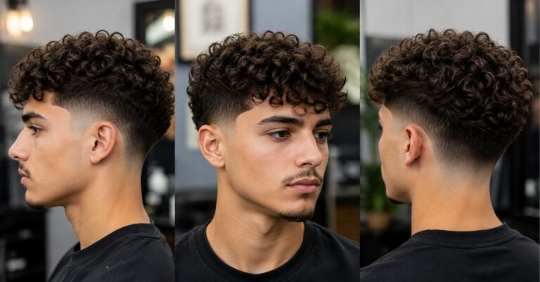 Curly Taper Fade