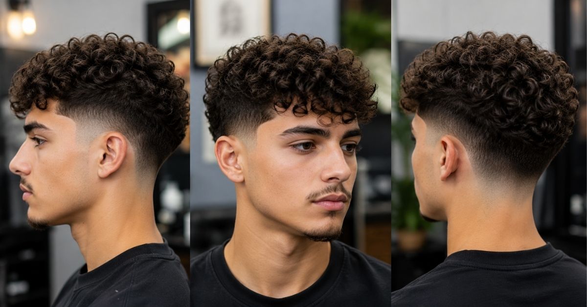 Curly Taper Fade