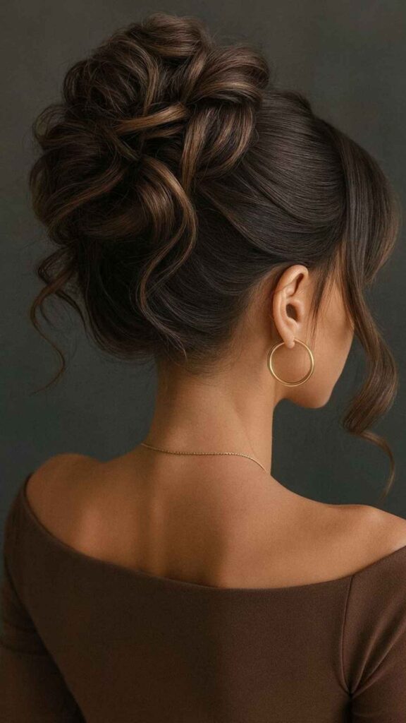 Elegant Topknot Hairstyle