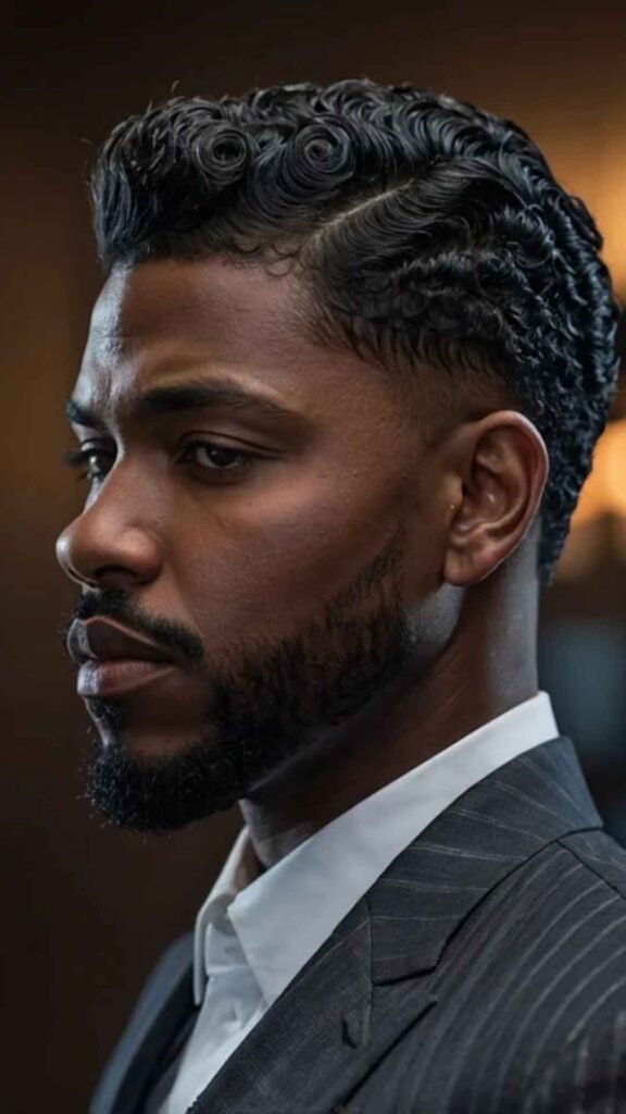 How to Style a Curly Taper Fade
