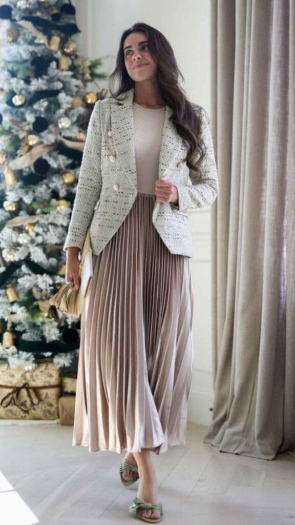Oversized Blazer + Maxi Skirt