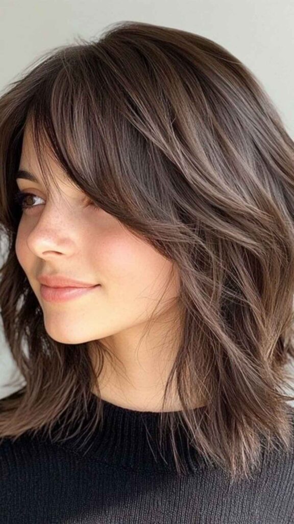 Shaggy Shoulder-Length Cut