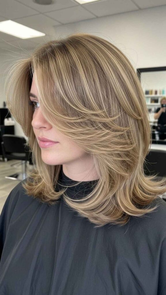 Shoulder-Length Layered Cut