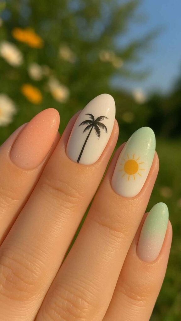 45 Trendy Simple Nail Designs That Look Chic and Stylish in 2026 9 Summer-Inspired Simple Nail Designs