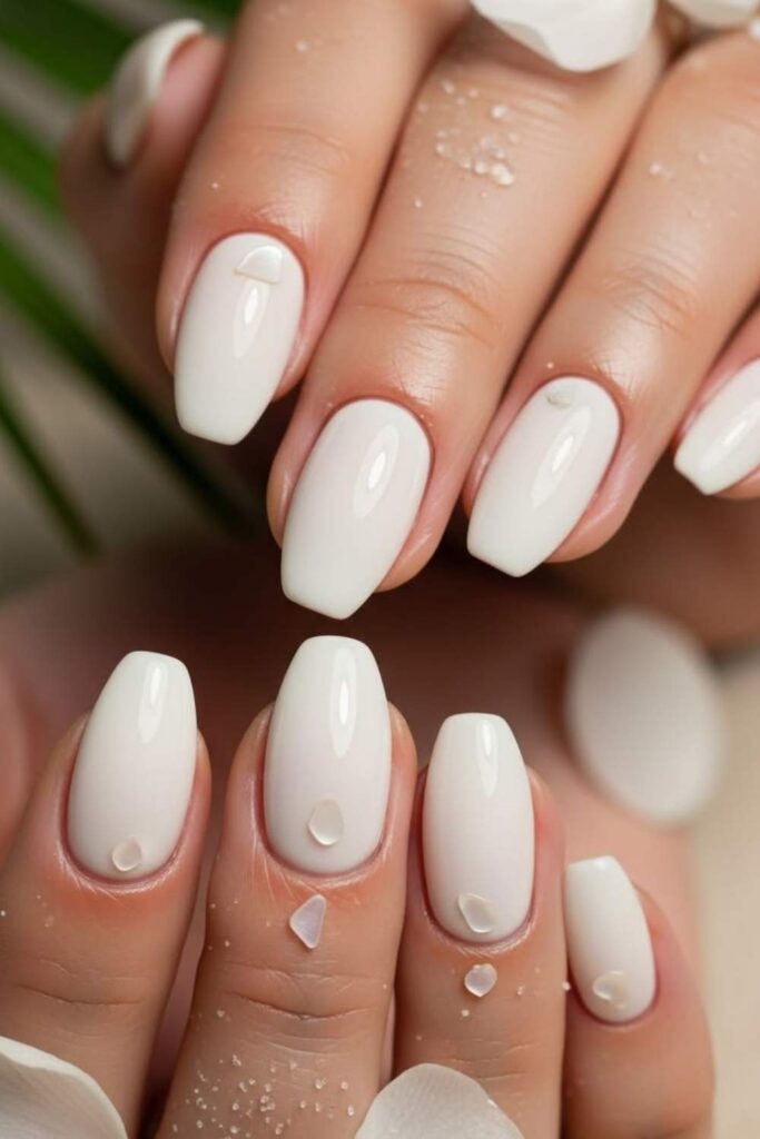 Summer Nail Ideas Featuring White Nails