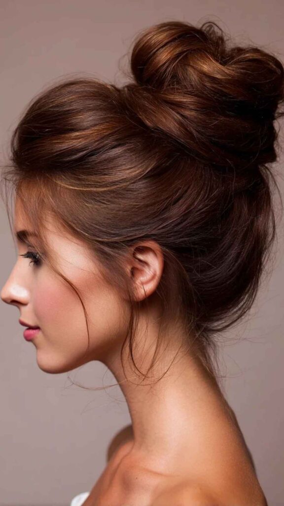 Tall Textured Topknot