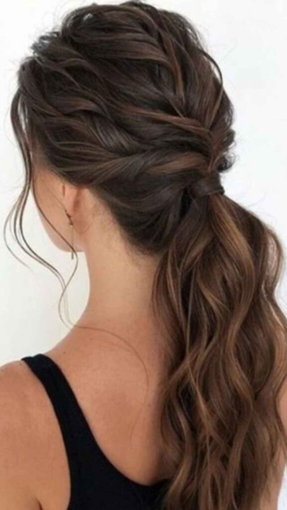 Twisted Low Ponytail