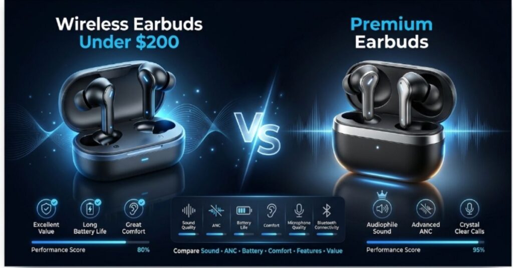 Best Wireless Earbuds Under 200 Dollars 2024: 11 Premium Picks for Amazing Sound 5 Wireless Earbuds Under $200 vs Premium Earbuds